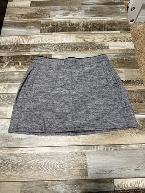 Kuhl Heather Grey Mini Skort Skirt Outdoor Pockets Hiking Size M